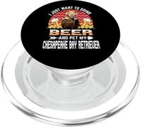 Drink Beer and Pet My Chesapeake Bay Retriever Dog Lover PopSockets PopGrip para MagSafe