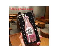 (Drink Bottle iPhone X)Fundas de teléfono con patrón de botella de perfume de helado unicornio para 6 6s 7 8 Plus