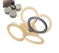 Drink Carrier - Fold Away Cup Holder, Reusable Beverage Tray, Portable Handle Grip, Multi Slot Liquid, Kitchen Dining Accessory, Six Pack Black Alternative Frame