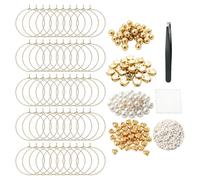 Drink Charms for Glasses Multipurpose - Making with Beads Tweezers Wine Set