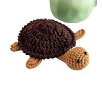 Drink Coasters - Woolen Heat Resistant Thickened | Animal Coffee Coasters Table Decor with Knitted Turtle Design, Soft Wool Pad with Cute Style, Turtle Coaster for Home Bedroom Kitchen