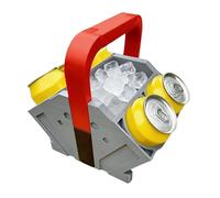 Drink Cooler - Engine Block Shape Bottle Storage Holder V8 V6,| Novelty Cooler Basket For Beer Soda Cans, Car Lovers Gift For Camping Picnic Pool Beach Backyard Garden Party