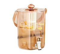 Drink Dispenser, 5L Beverage Container Jug with Spigot, 8.07x10.24 Inch Spill Proof Water & Sturdy, Lemonade Server for Parties, Outdoor Picnic, Camping, Holiday Events, Restaurant