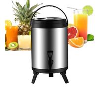 Drink Dispenser With Spigot - Leakproof, Large Capacity Cold Beverage Container, Portable Handle Travel Juice Pitcher, Keeping Drinks Iced Fresh | For Camping Picnic Beach Party