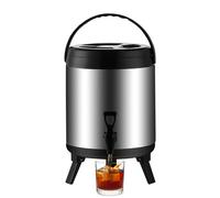 Drink Dispenser With Spigot - Leakproof, Large Capacity Cold Beverage Container, Portable Handle Travel Juice Pitcher, Keeping Drinks Iced Fresh | For Camping Picnic Beach Party