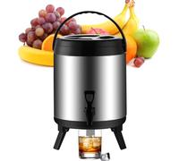 Drink Dispensers for Parties, Portable Insulated Beverage Jug for Hot and Cold Drinks, Iced Drink Container for Travel Truck Picnic Outdoor Beach Camping Winter Summer Events 3.8L