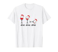 Drink Drank Drunk - Camiseta Divertida de Navidad Vino Camiseta