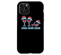 Drink Drank Drunk - Camiseta Divertida de Navidad Vino Carcasa para iPhone 11 Pro