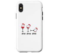 Drink Drank Drunk - Camiseta Divertida de Navidad Vino Carcasa para iPhone X/XS