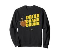 Drink Drank Drunk (Funny Party Statement) (Gráfico) Sudadera