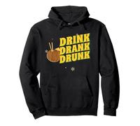 Drink Drank Drunk (Funny Party Statement) (Gráfico) Sudadera con Capucha