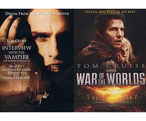 Drink from me Chronicles Interview with a Vampire Tom Cruise + Sci-Fi War of the Worlds Double Feature DVD Movie 2 Pack