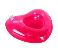 Drink Holder with Heart Design, Floating Beer Made from Lightweight PVC, Perfect Poolside Tray 2,75 pulgadas para de playa, Lake Vacations, Spa, and Hot Tub Fun