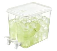 Drink Jug - 8L Leakproof Beverage Dispenser, Home Party Container | Fridge Water Dispenser for Lemonade Juice Iced Tea Soda Cocktail Hot Cold Kitchen Dining Room