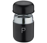 Drink Pod frascos Aislado al vacío, antigoteo Alimentos Pod cápsula matraz, Acero Inoxidable, Negro Mate, 280cc