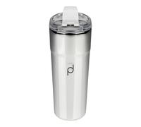 Drink Pod Metallic Range Termo para café de 450 ml, plateado, taza de viaje con doble pared aislante de acero inoxidable