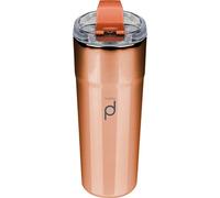 Drink Pod Vaso de café reutilizable de acero inoxidable, cobre metálico, 500 ml