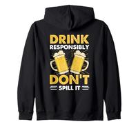 Drink Responsibly Don't Spill It Shirt Funny Drinking Sudadera con Capucha
