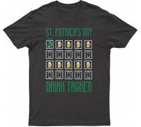 Drink Tracker Cool St Patrick Day, Fashion T-Shirt(Medium)