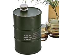 Drinking Flasks, Portable Beer Barrel Flagon, 3.74x5.31 inches Leakproof Stainless Steel Flask for Fishing, Hiking, Camping, Workplace, Gathering, Picnic and Backpacking