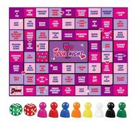 Drinking Games for Adults, Funny Forty Interactive Drinking Games with Mat Hilarious Board Game for Birthday Family Play 2-8 Players Age 21+ for Family Forty Night