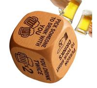 Drinking Games for Adults Party - Wood 5 cm | Funny Interactive Drinking Drinking Dice Game, Party Game For Friends Couples Family Social Events, Fun Group Activity Games Home Weekend Parties | Party
