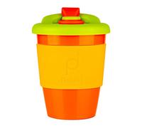 DrinkPod Taza de café reutilizable sin BPA, 340 ml, 12 onzas, taza de viaje de plástico - AUTUMN NARANJA