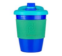 DrinkPod Taza de café reutilizable sin BPA 340 ml 12 oz taza de café/taza de viaje de plástico - Océano AZUL