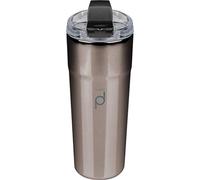 DrinkPod Vaso de café reutilizable de acero inoxidable, negro metálico, 500 ml