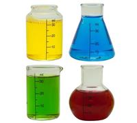 DRINKS-LAB DL1002 - Juego de 4 Vasos para chupitos con Forma de probetas