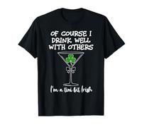 Drinks Well with Others St Patrick's Tini bit Irish Drinking Camiseta