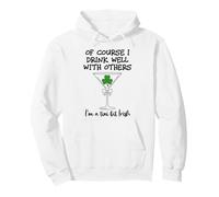 Drinks Well with Others St Patricks Tini bit Irish Drinking Sudadera con Capucha