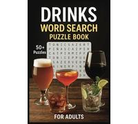 Drinks Word Search Puzzle Book for Adults: Relaxing Word Searches with Easy to Read Print Featuring Drinks, Cocktails, Juices, and More | 110 Pages of ... Size | 50+ Puzzles for Adults and Teens