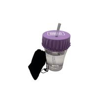 DrinkSafe I El llavero protege cristal antidrogas reutilizable a deseo, antivuelco para fiestas y festivales de forma segura I morado