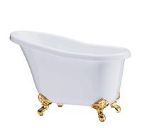 Drinkstuff DD08257 - Cubo de champán para bañera, color blanco y dorado