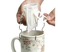 Drip Coffee Bag Holder - Stainless Steel Filter Paper Rack 3.82x2.36x3.15