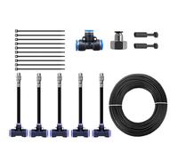 Drip Irrigation System | 360 Degree Gaarden Irrigation System | Adjusstable Water Saving Supplies Automatic Gaardening Solution for Pots Landscaping Patio Raised Beds Vegetable Balconys