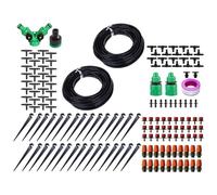 Drip Irrigation System, Hose Kit, Smart Adjustable Design, 98 ft Automatic Watering Set, Garden Accessories 0,25 x 0,25 x 590,55 pulgadas for Yard, Greenhouse, Outdoor Vegetables