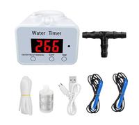 Drip Irrigation System, Smart Programmable Auto Watering Kit, Rechargeable Timer Waterer with Adjustable Flow, Efficient Plant Solution for Indoor Plants, Outdoor Gardens, 15.4/15.3/7.2 Inches
