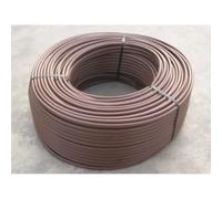 DRIPALIA - Tubería de riego por goteo 16mm | Manguera para riego sin gotero | Marrón | Rollo de 50m| Para huertos y jardines | Integración