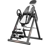 Dripex Gravity - Mesa de inversión resistente con reposacabezas y cinturón protector ajustable para terapia de alivio del dolor (blanco)