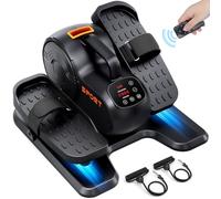 Dripex Mini Bicicleta Elíptica Eléctrica, 3 en 1 para Debajo de la Mesa para Uso Doméstico, Bicicleta Elíptica con 10 Niveles de Velocidad Resistencia Ajustables, Completamente Mont