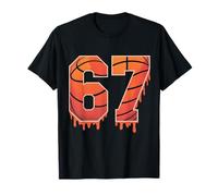 Dripping Basketball Pattern Number 67 Basketball Drip Sports Camiseta