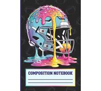 Dripping Football Notebook: American Sports Journal for School, Notes & Playbooks | 6x9 in, 120 Pages
