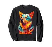 Dripping Paint Art Australian Cattle Dog Sudadera