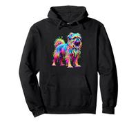 Dripping Paint Art Brussels Griffon Griffon Belge Sudadera con Capucha