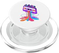 Dripping Paint Art Cassette Ciudad Old School Hip Hop PopSockets PopGrip para MagSafe