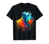 Dripping Paint Art Kerry Blue Terrier Camiseta