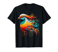 Dripping Paint Art Perdiz Pájaro Perdices Camiseta