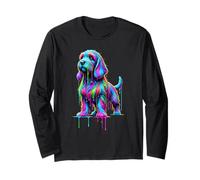 Dripping Paint Art Petit Basset Griffon Vendéen PBGV Manga Larga